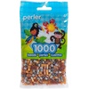 image:imagePerler 8399791 1000 Pack Fuse Bead Bags Red White and Green 3 PackGlitter  Metallic  GlowinTheDark