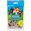 image:imagePerler 8399791 1000 Pack Fuse Bead Bags Red White and Green 3 PackGlitter  Metallic  GlowinTheDark