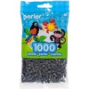image:imagePerler 8399791 1000 Pack Fuse Bead Bags Red White and Green 3 PackLight Gray  Gray  and Dark Gray