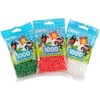 image:imagePerler 8399791 1000 Pack Fuse Bead Bags Red White and Green 3 PackRed  Green  and White