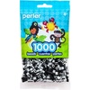 image:imagePerler Beads Fuse Beads for Crafts 1000pcs Newsprint Striped Black Grey and White