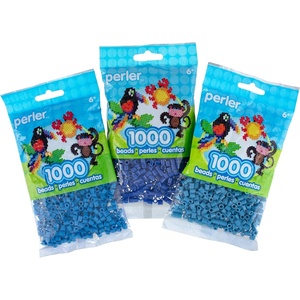 image:imagePerler 8399788 1000 Pack Fuse Bead Bags of Pastel Blue Light Blue and Dark Blue 3 PackPastel Blue  Light Blue  and Dark Blue