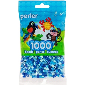 image:imagePerler Beads Fuse Beads for Crafts 1000pcs Jewel GreenJewel Tone Blue Mix